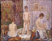Georges Seurat Les Poseuses Spain oil painting artist